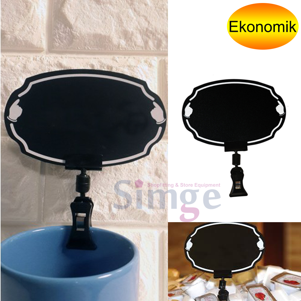 Latched Price Tag Holder Ellipse