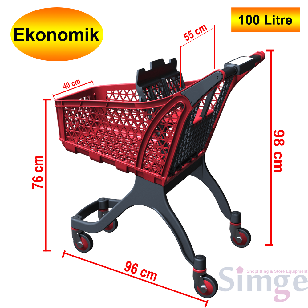 Plastic Market Cart 100 Liters