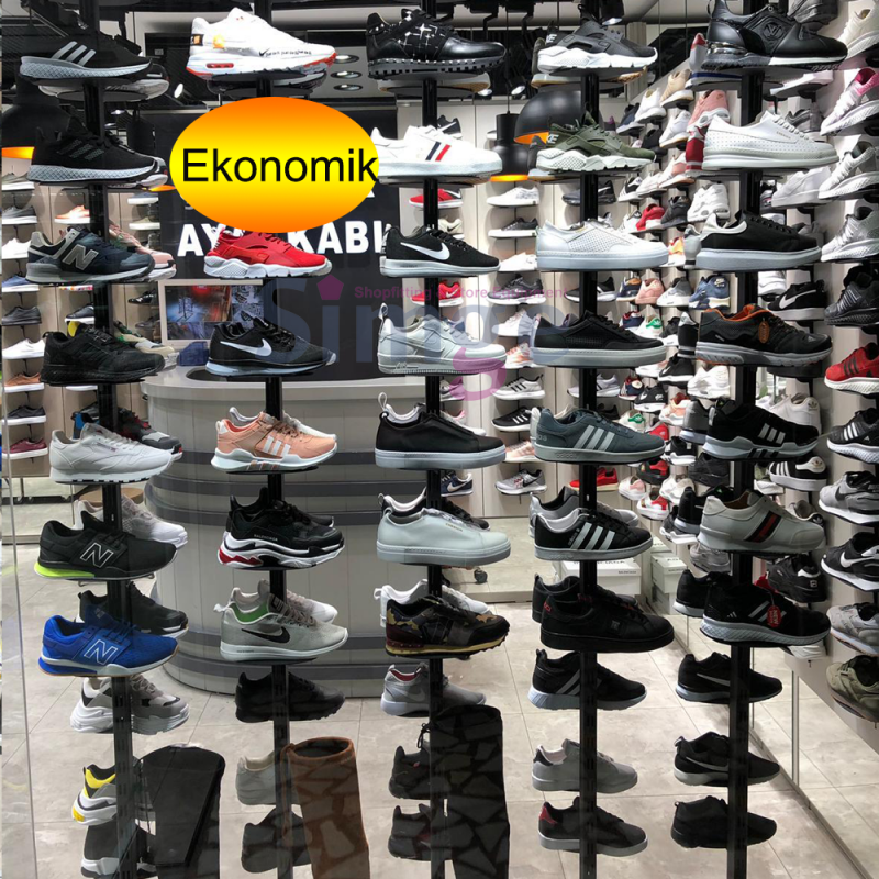 Shoe Store Glass Display Shelving Systems