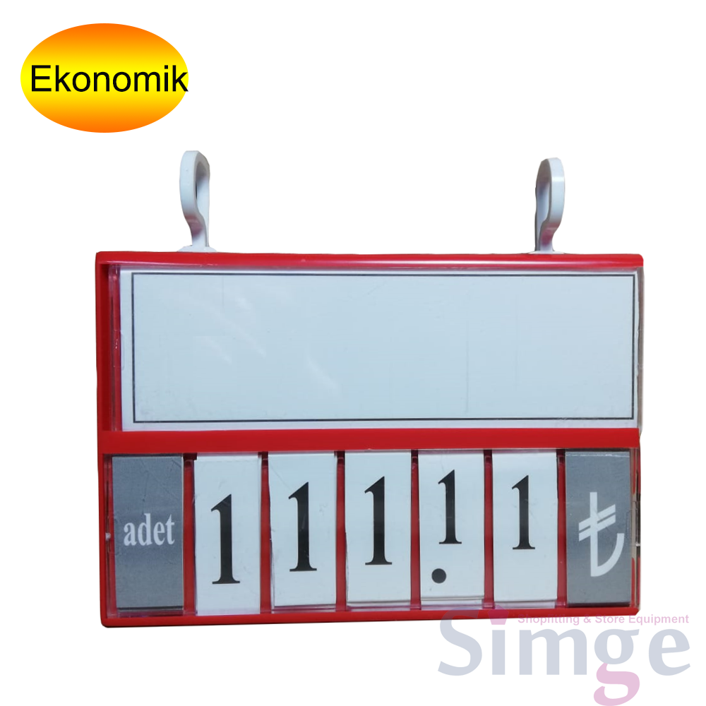 Priced Cassette Holder, Hooked Label Holder