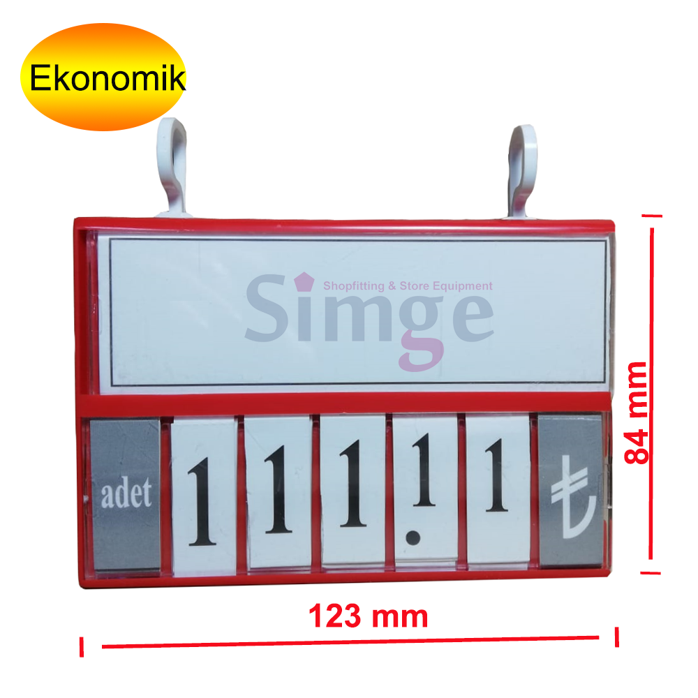 Priced Cassette Holder, Hooked Label Holder