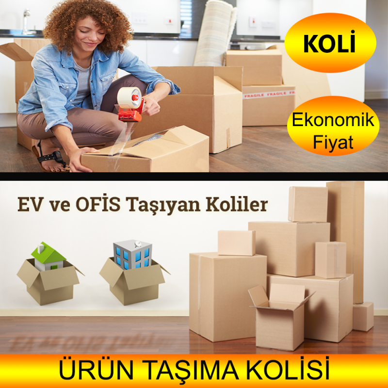 Moving Box, Large Size Cardboard Box 650mm x 395mm x 200mm