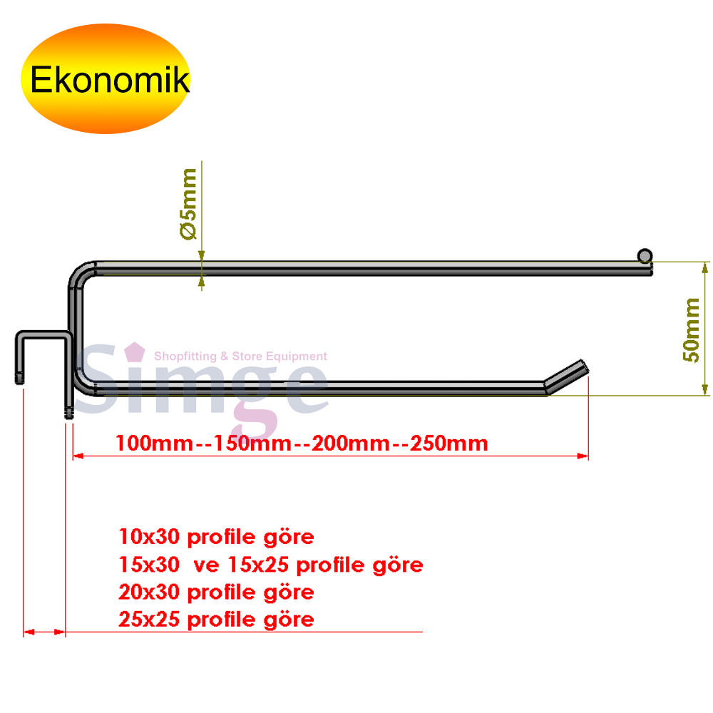 Hanger Hook with Profile Label Carrier
