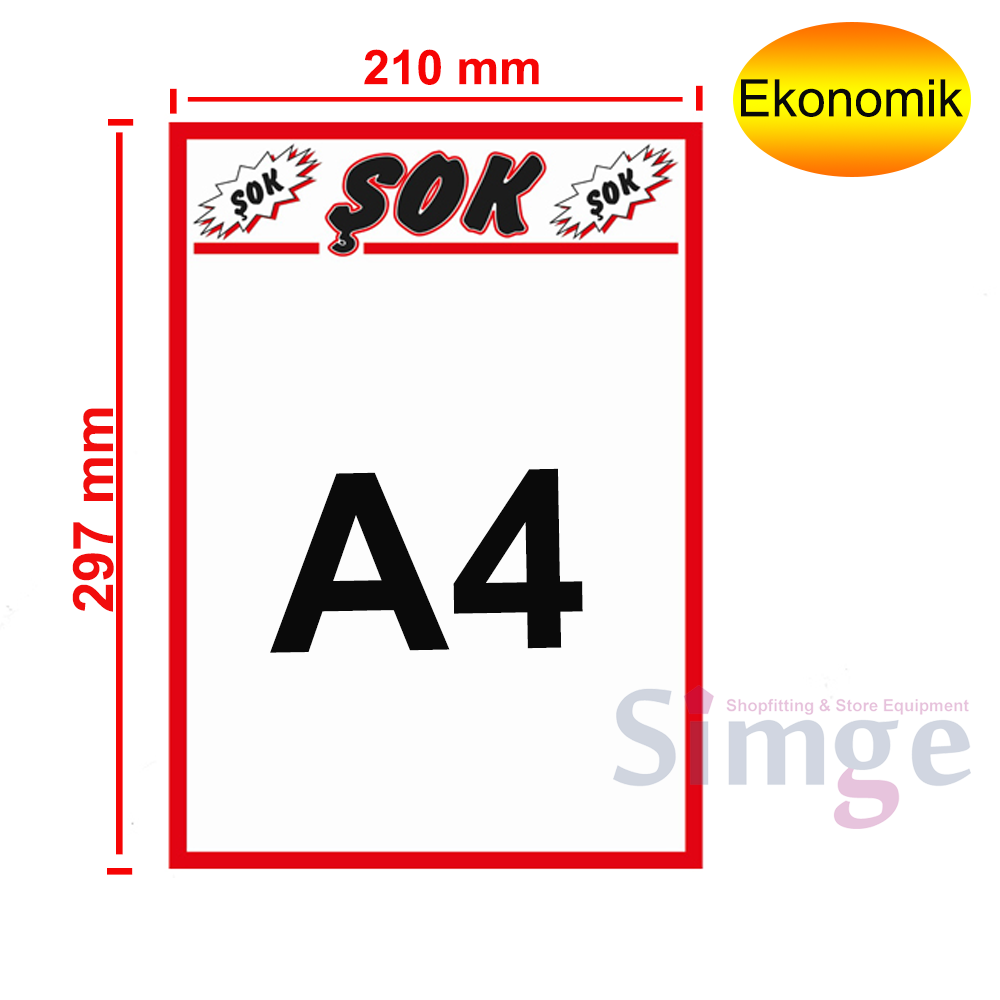 Shock Printed Coated Paper A4 Label