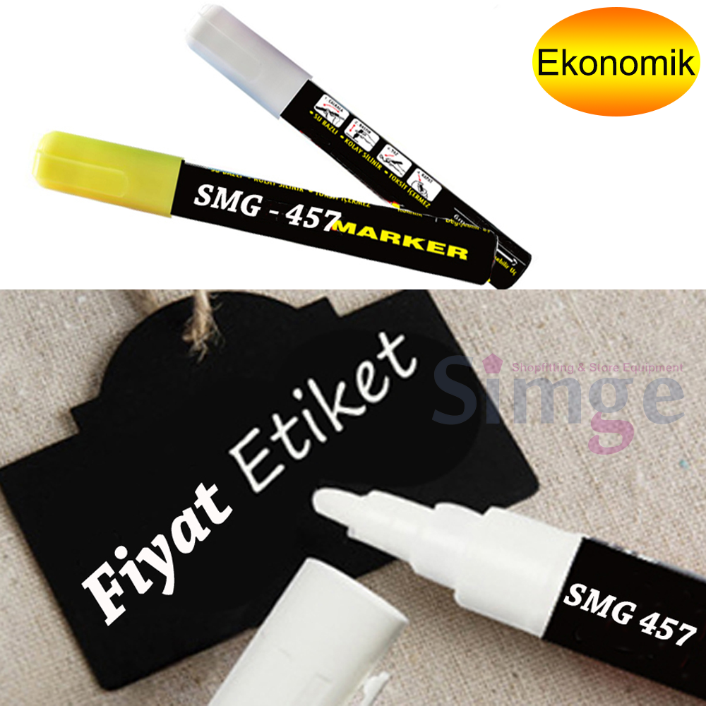 Writing Pen on Label Holder, Erasable White
