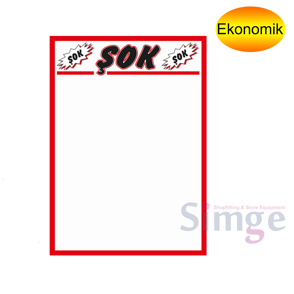 Shock Printed Coated Paper A4 Label