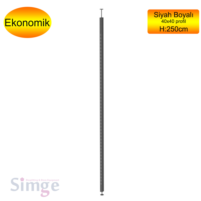 Shop Display Shelf Post, 250 cm