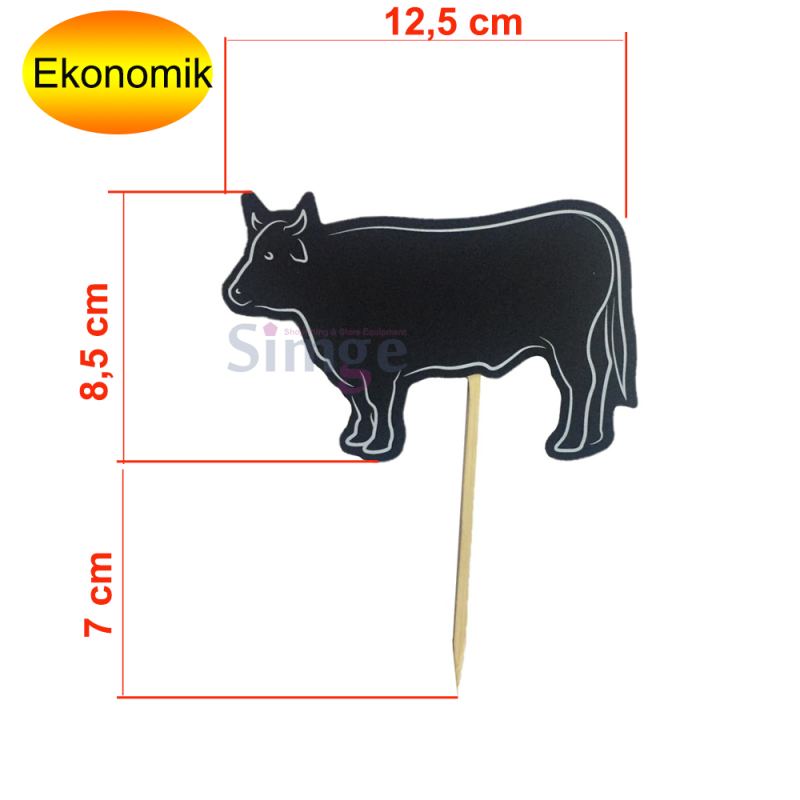 Delicatessen Section Calf Figured Price Rack, Label Holder