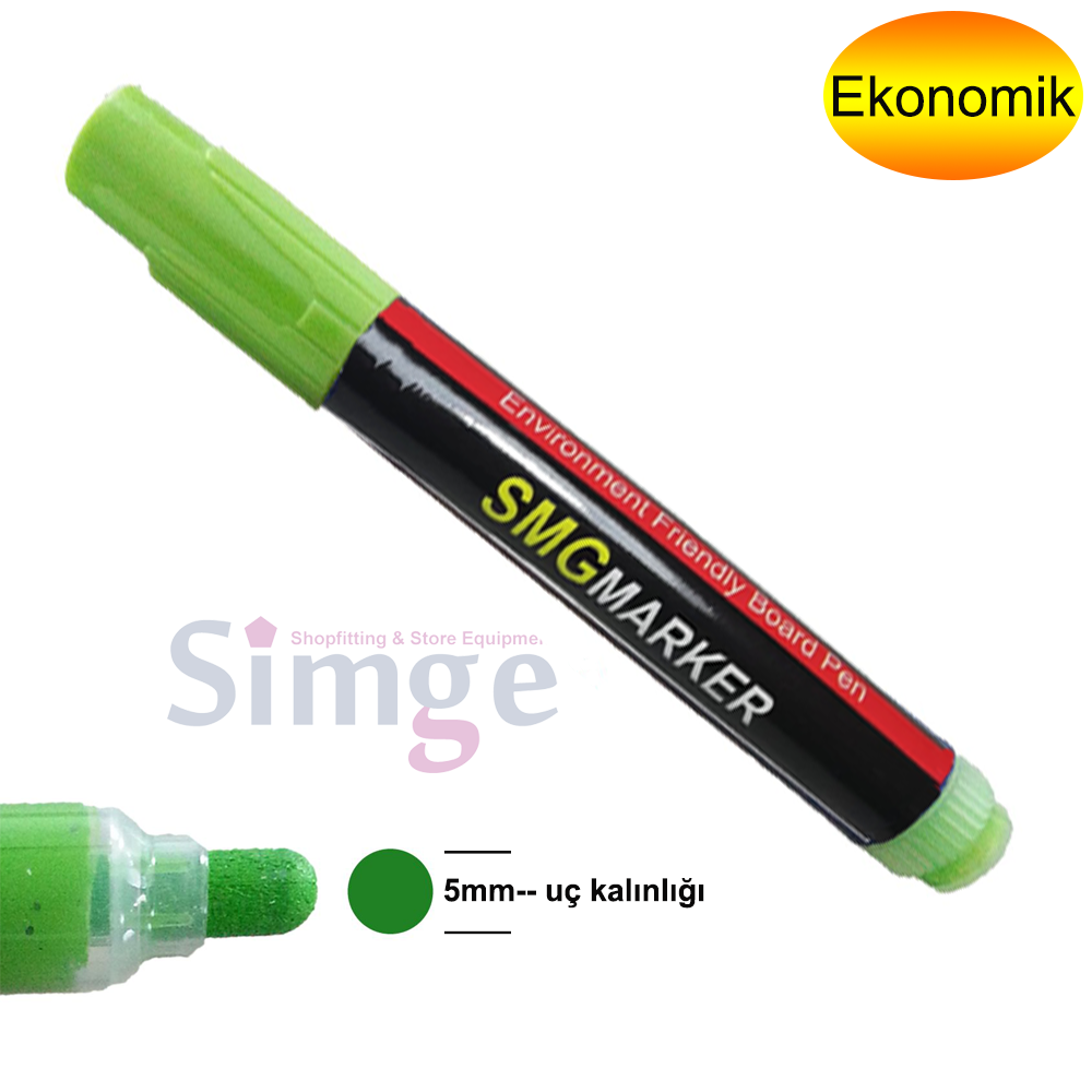 Market Label Pens Felt, Green