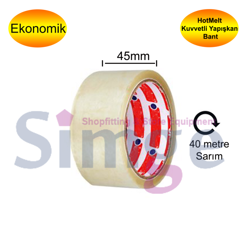 Transparent Duct Tape 45mm X 40 Meters