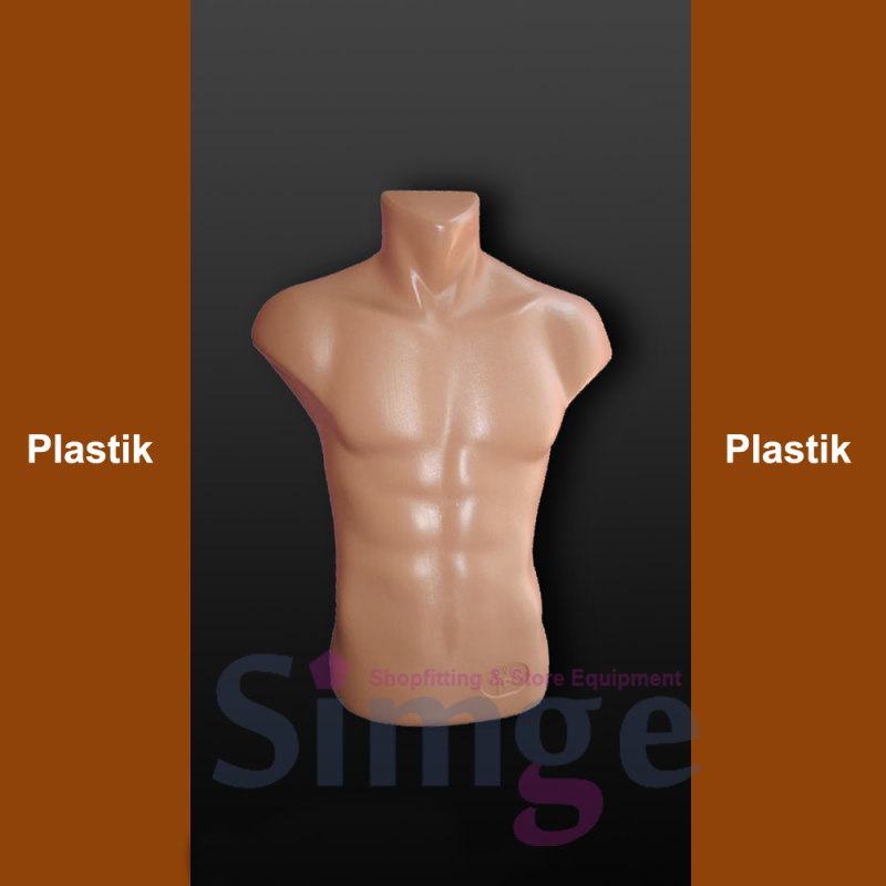 Male Skin Color Half Mannequin