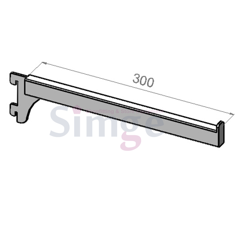 Straight Arm for Concealed Aluminum and Steel Stripping