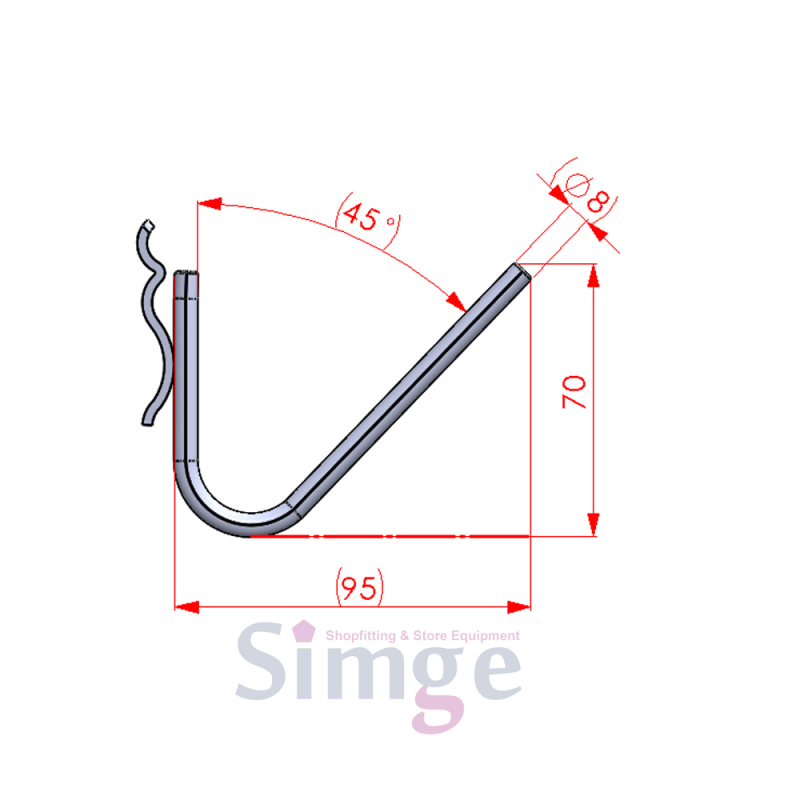 Wavy Aluminum Skateboard Holder Strap