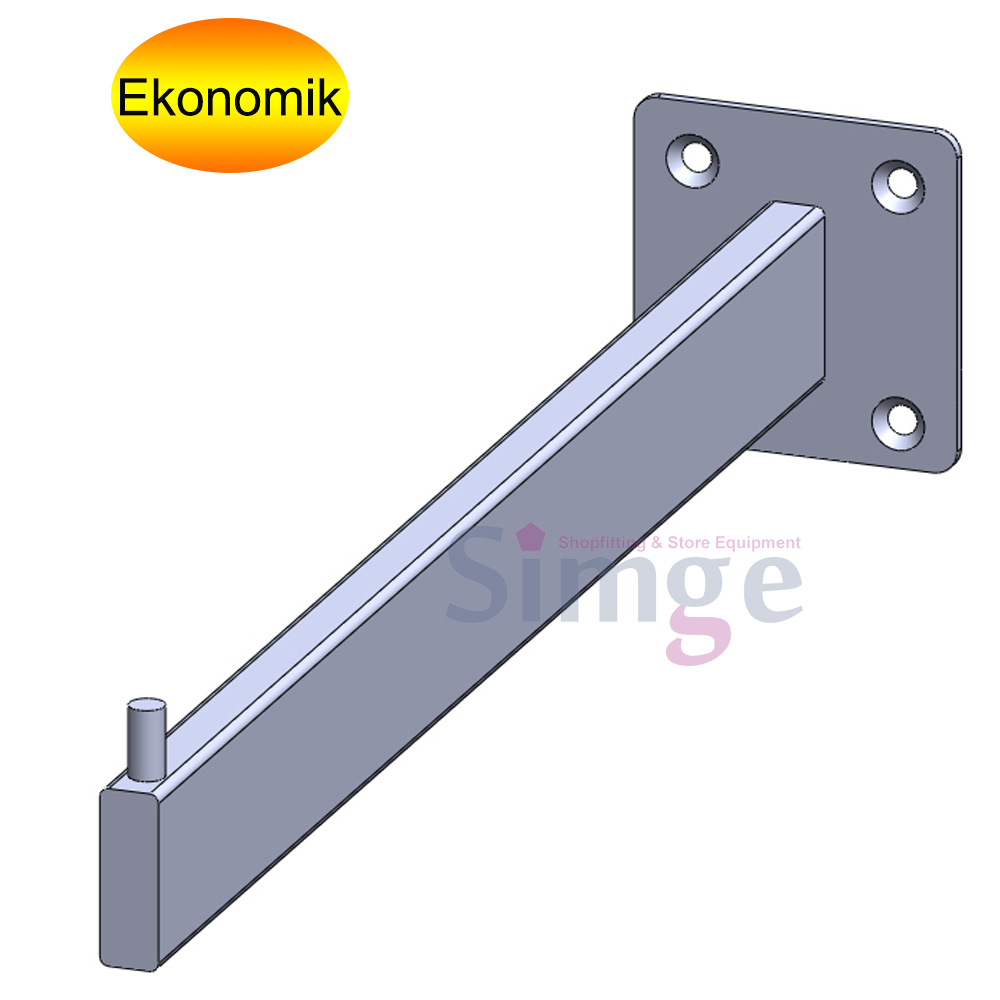Single Pin Flat Cane Hanger Straight to the Wall