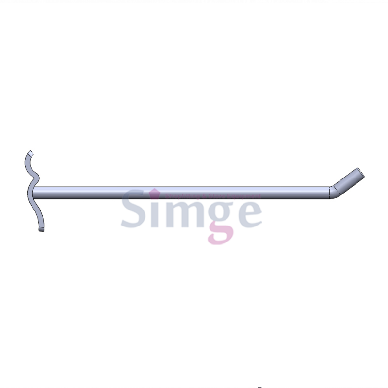 Wavy Aluminum Wire Hanger Rod Hook