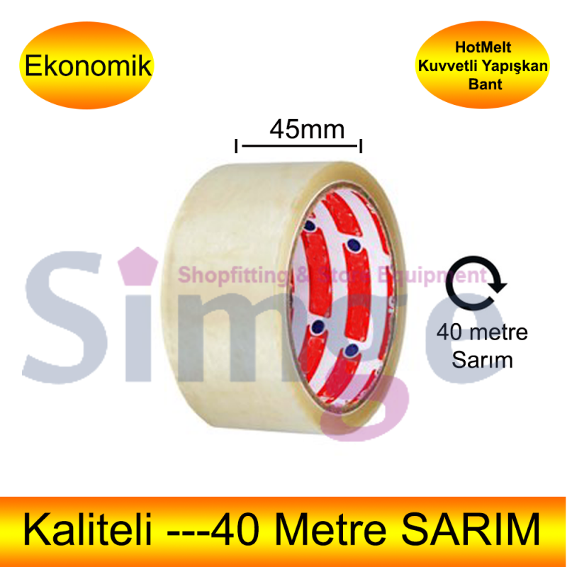Transparent Duct Tape 45mm X 40 Meters