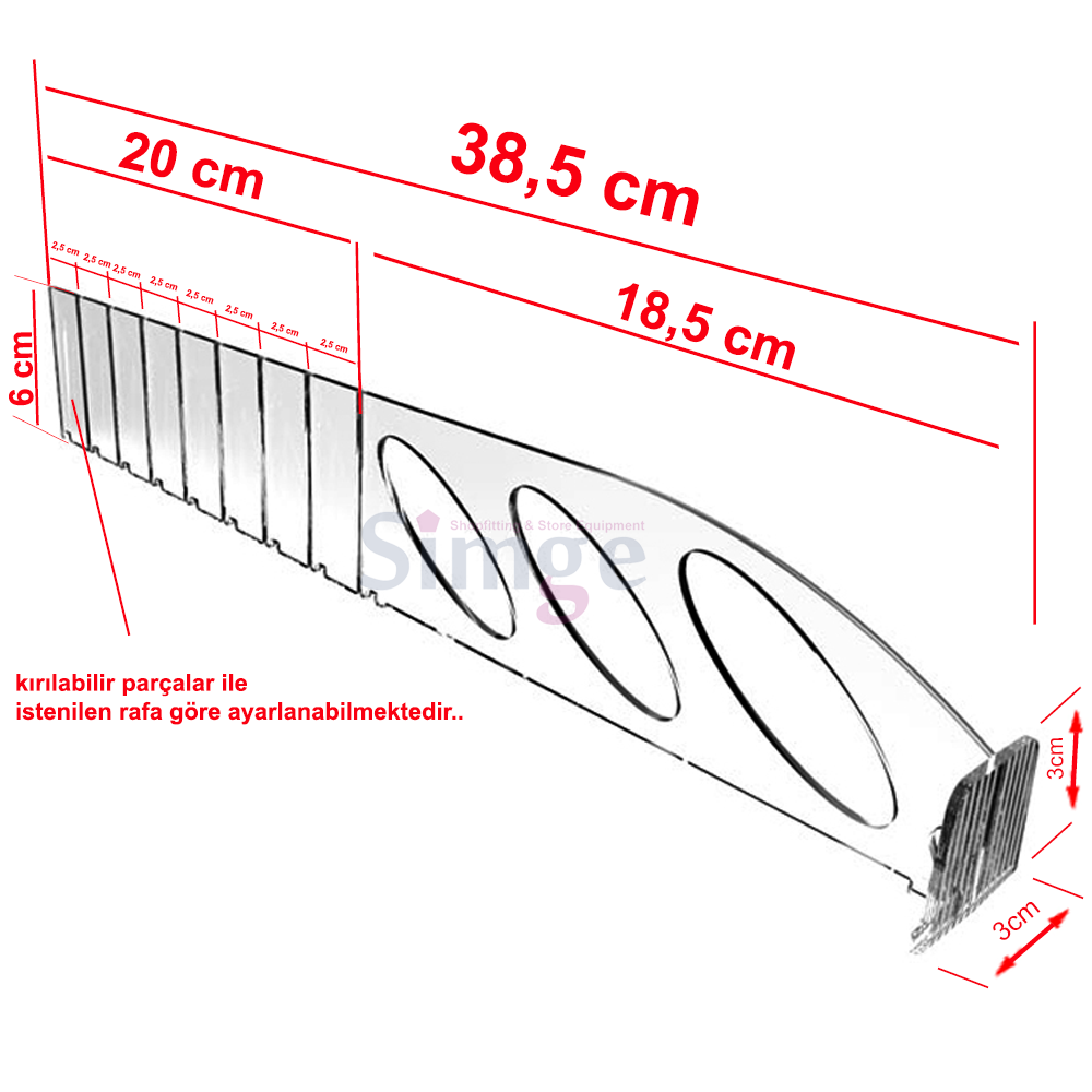 Shelf Separator, Divider Separator