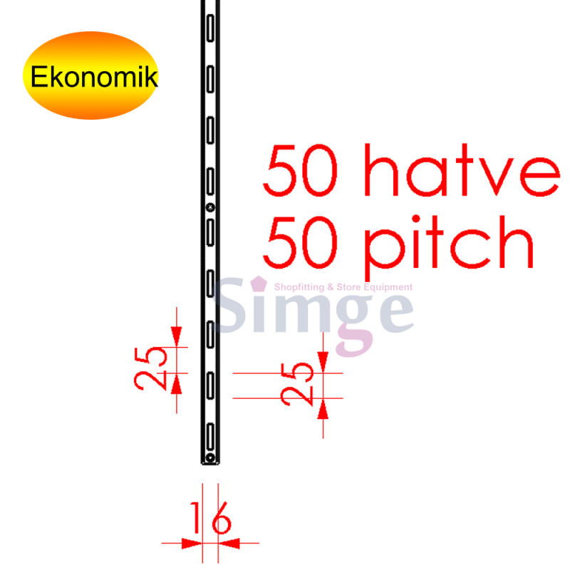 Single Rack Post White