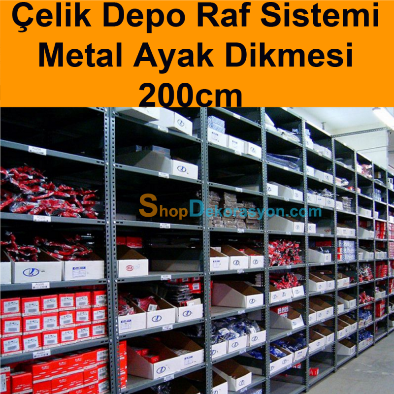  Storage Steel Rack Metal Pole 200cm