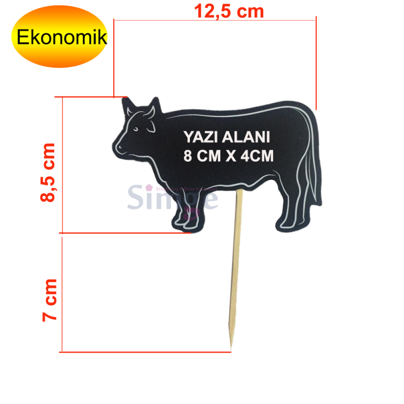 Delicatessen Section Calf Figured Price Rack, Label Holder