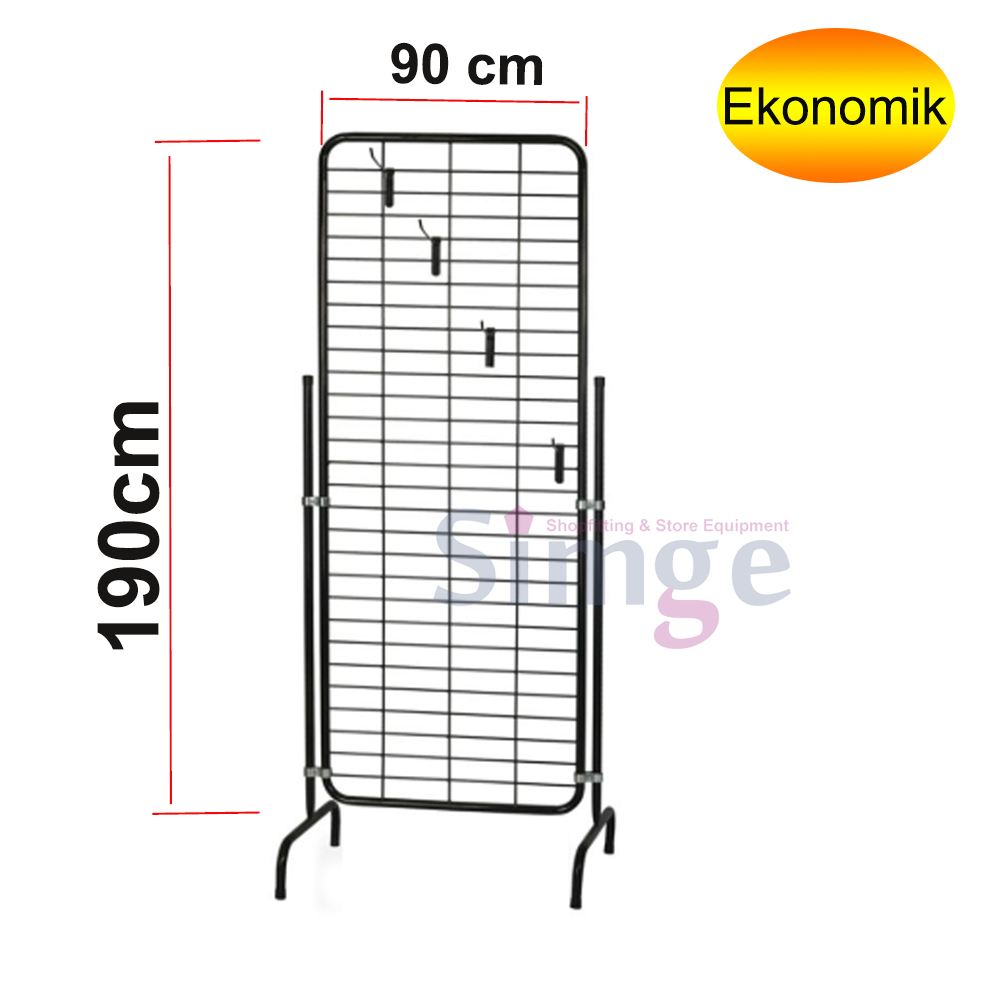 Wire Panel Stand, With Foot