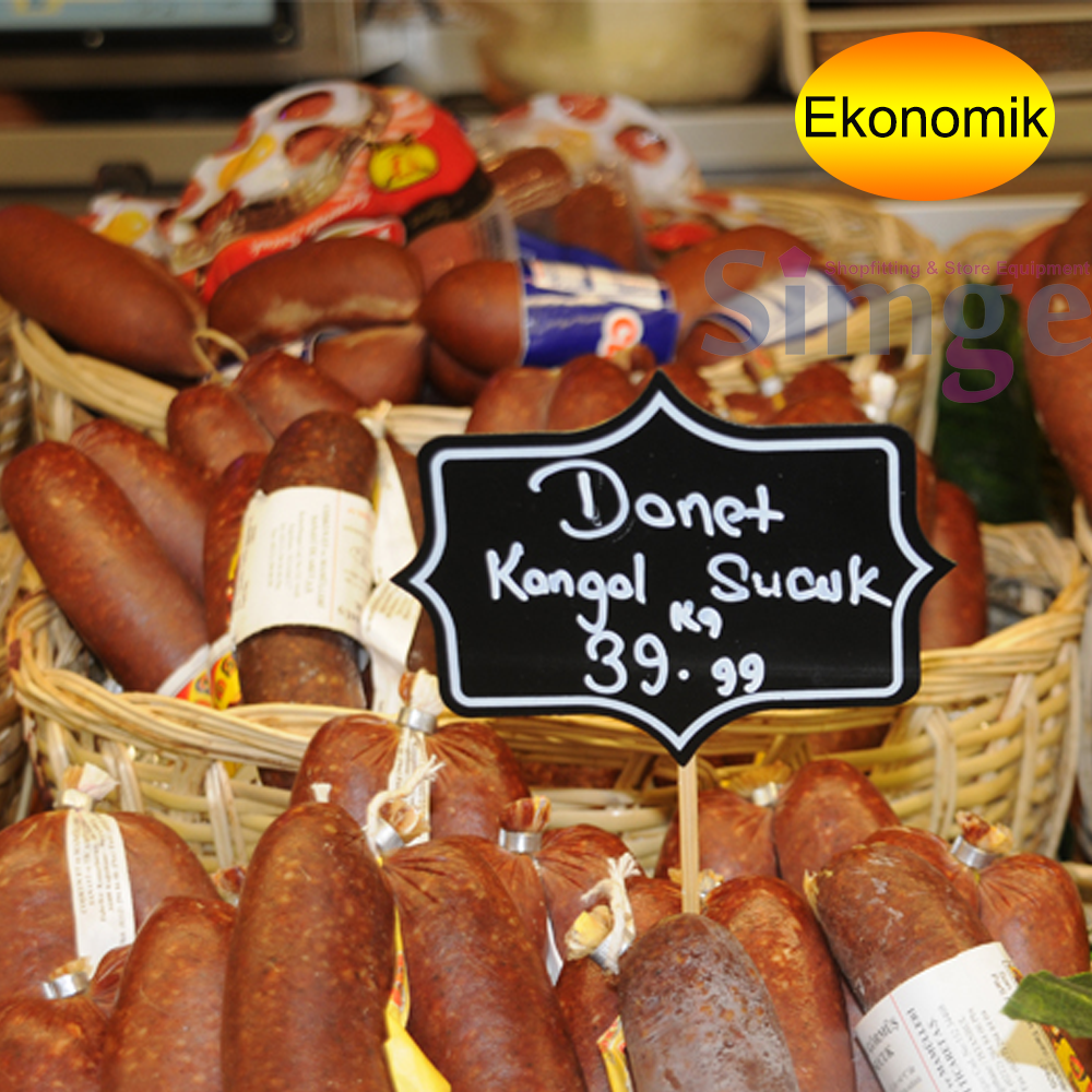 Wooden Stud Price Holder, Market Section Label, Erasable