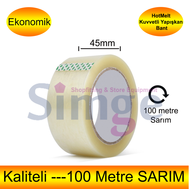 Transparent Duct Tape 45mm x 100 Meters