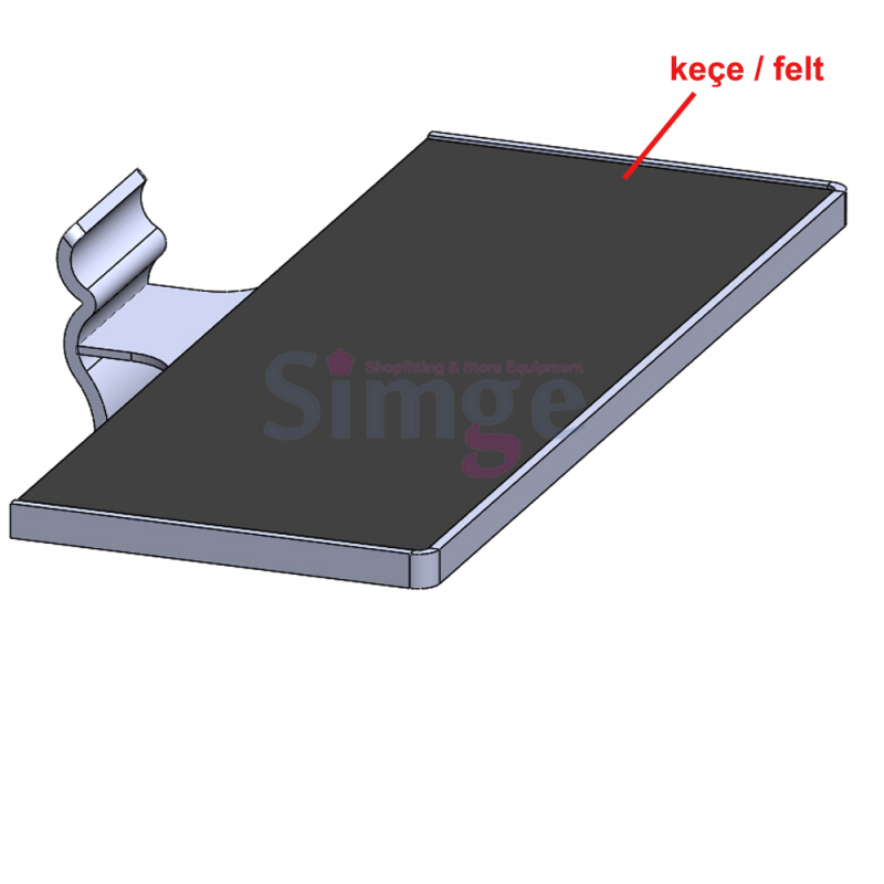 Wavy Aluminum Shoe Display Rack , Shoe Display Holder