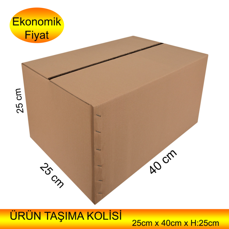 Cardboard Box Models, Box Types 400mm x 250mm x 250mm