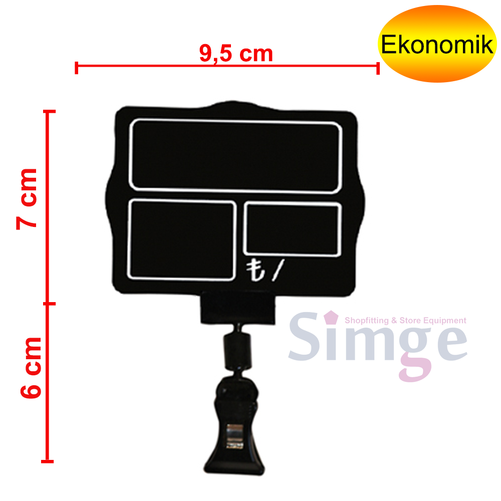 Latched Square Price Tag Holder