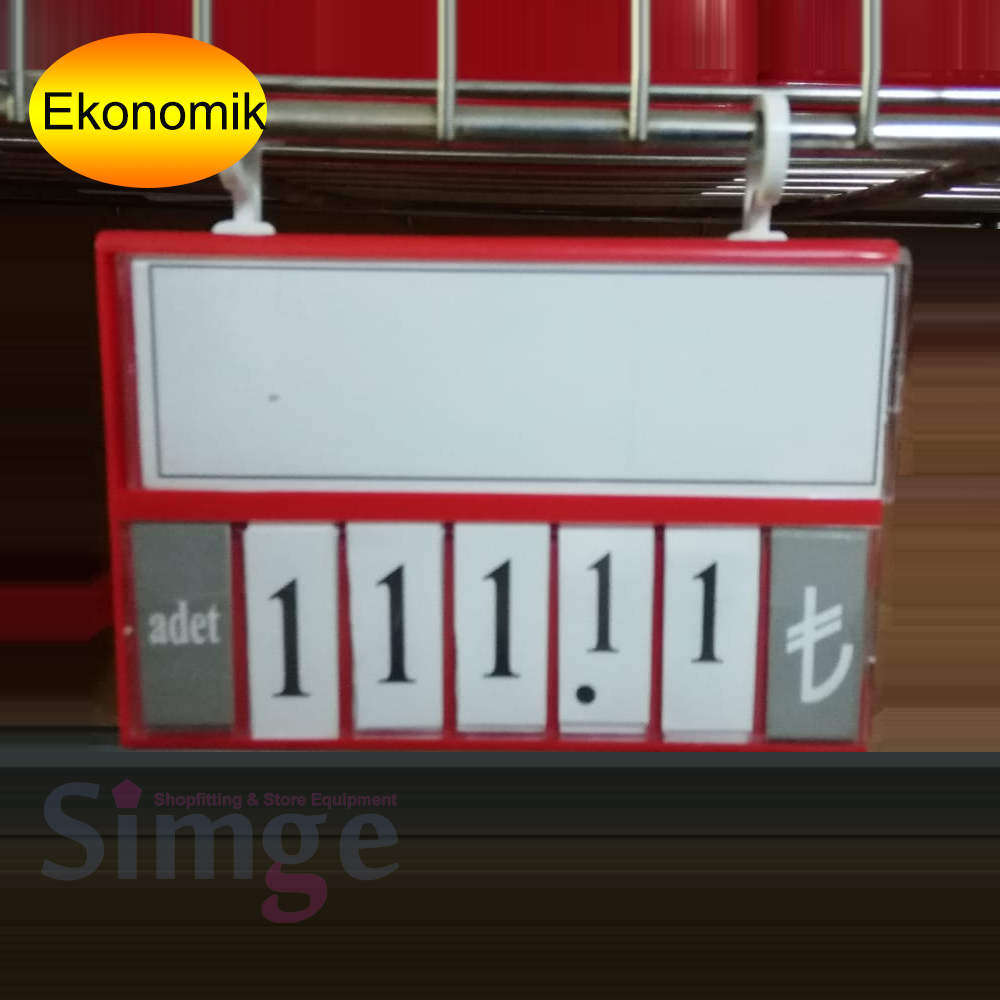 Priced Cassette Holder, Hooked Label Holder