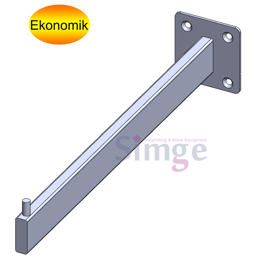 Single Pin Flat Cane Hanger Straight to the Wall