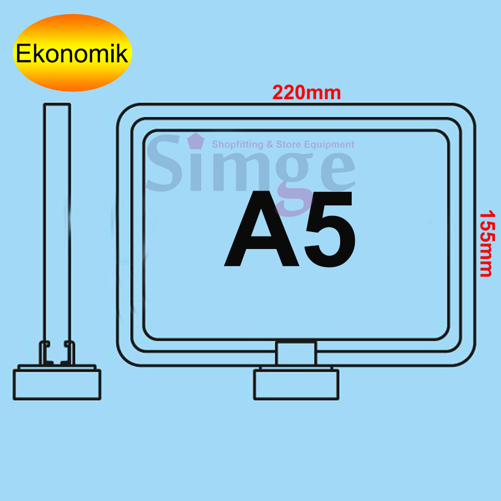 A5 Frame Label Holder with Magnet Holder