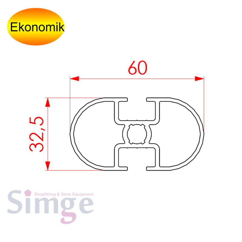 Shop Aluminum Upright Shelf Profile