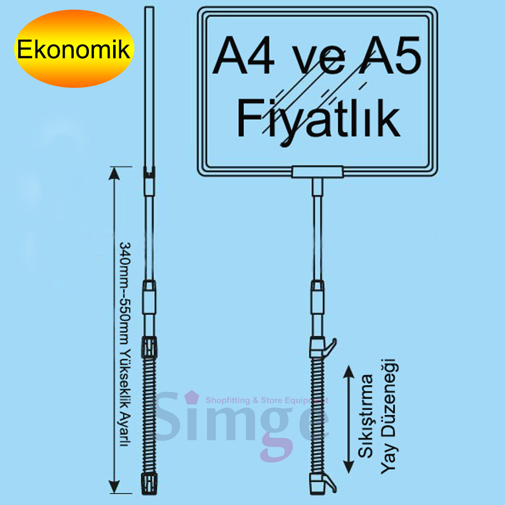 Spring Loaded Label Frame Holder