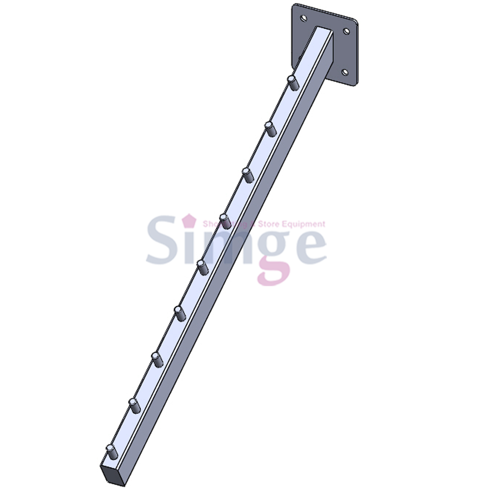 Wall Mounted Curved Hanger Arm Walking Stick