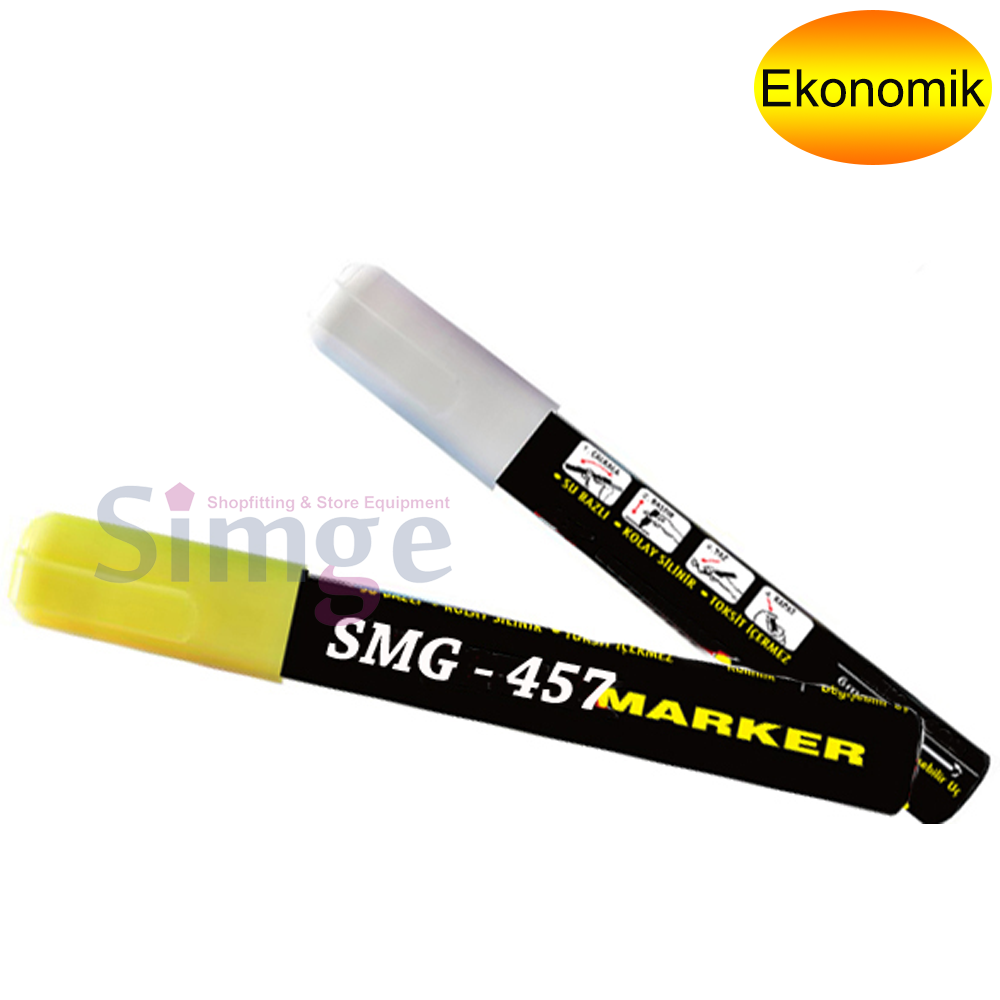 Writing Pen on Label Holder, Erasable White
