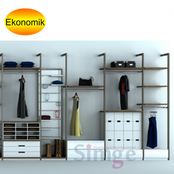 Front Wall Aluminum Shelving System 02