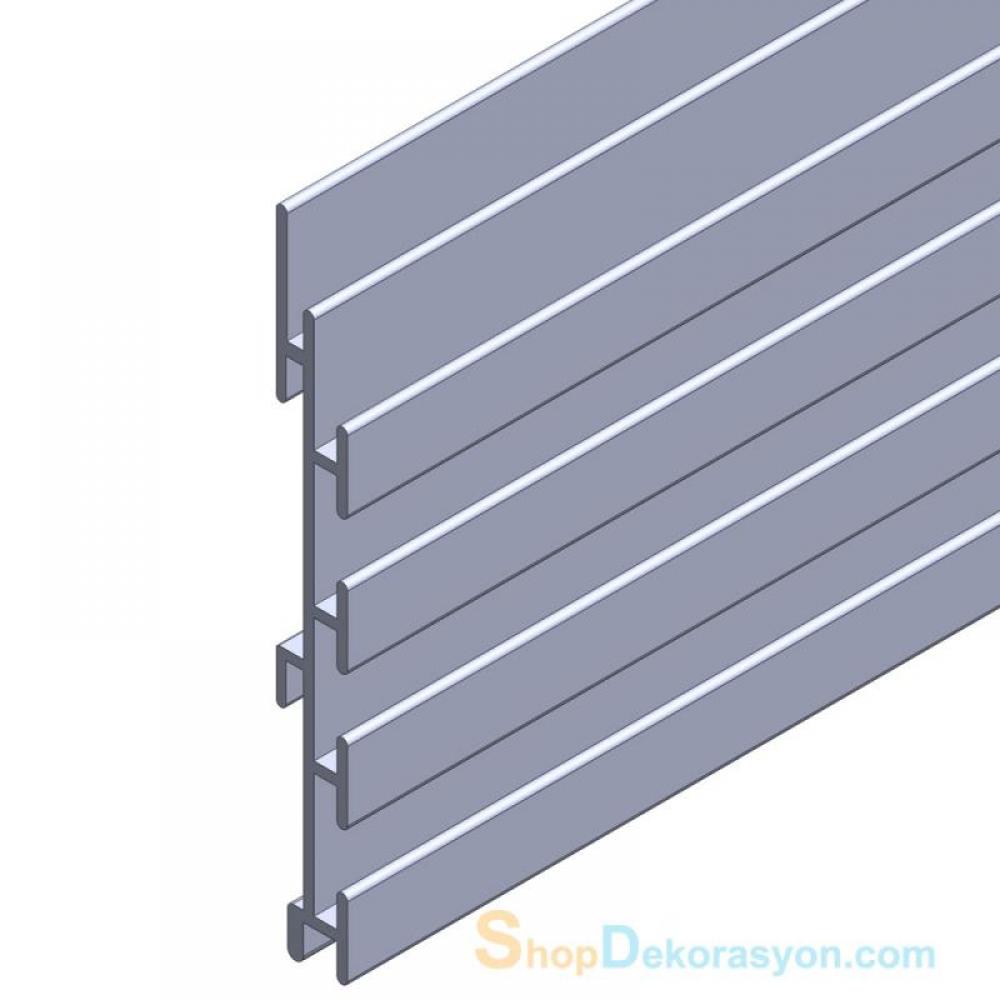  Horizontal Narrow Channel Aluminum Panel Profile