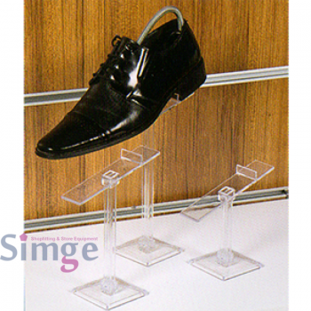 3-Piece Showcase and Shelf-Top Heel Shoe Stands